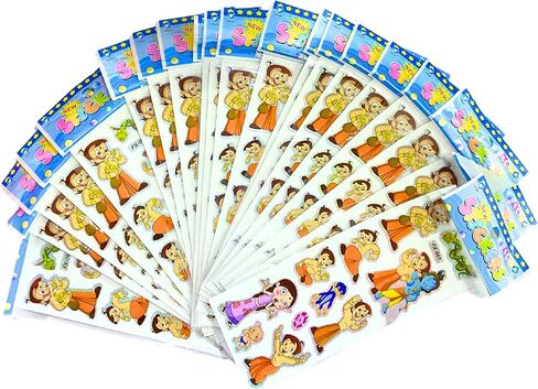 Fancy Cartton Attractive Design Stickers for All Ages Water Bottle Vinyl Stickers Design Scrapbooking Card Diary Album for Teachers Classroom and School (Design 3) in Saudi Arabia