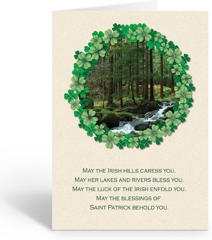 Stonehouse Collection | Assorted St. Patrick's Day Greeting Cards | A Variety of Irish Blessing Cards | Lucky Irish Cards | 12 Cards and 12 Envelopes (Assorted Variety) in Kuwait