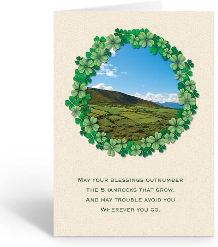 Stonehouse Collection | Assorted St. Patrick's Day Greeting Cards | A Variety of Irish Blessing Cards | Lucky Irish Cards | 12 Cards and 12 Envelopes (Assorted Variety) in Kuwait