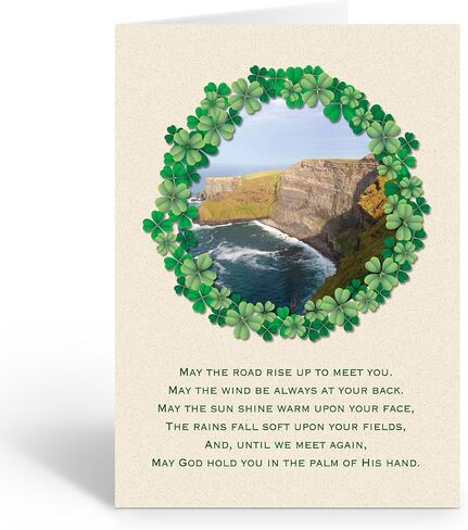 Stonehouse Collection | Assorted St. Patrick's Day Greeting Cards | A Variety of Irish Blessing Cards | Lucky Irish Cards | 12 Cards and 12 Envelopes (Assorted Variety) in Kuwait