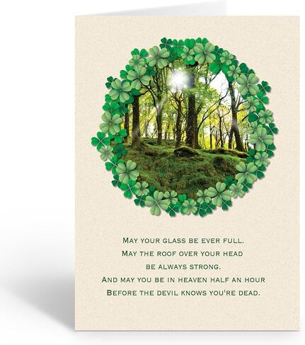 Stonehouse Collection | Assorted St. Patrick's Day Greeting Cards | A Variety of Irish Blessing Cards | Lucky Irish Cards | 12 Cards and 12 Envelopes (Assorted Variety) in Kuwait