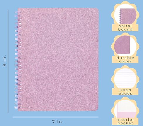 Ban.do Rough Draft Mini Spiral Book ، 9 "× 7" مع جيوب و 160 صفحة مبطنة ، أنا مشغول جدًا in Kuwait
