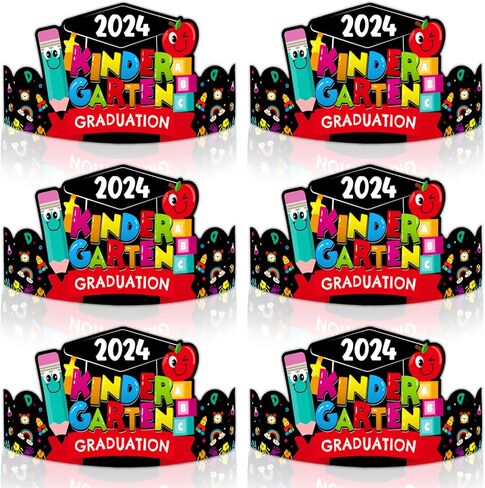 DISJOURNEY Kids Kindergarten Paper Graduation Caps Preschool Graduation Paper Caps Kindergarten Preschool Classroom Supplies in Saudi Arabia
