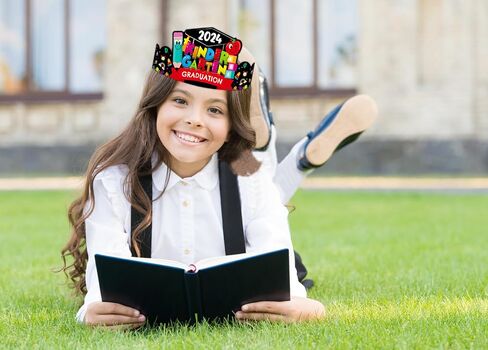 DISJOURNEY Kids Kindergarten Paper Graduation Caps Preschool Graduation Paper Caps Kindergarten Preschool Classroom Supplies in Saudi Arabia