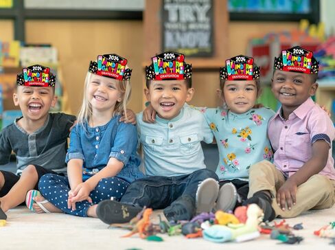 DISJOURNEY Kids Kindergarten Paper Graduation Caps Preschool Graduation Paper Caps Kindergarten Preschool Classroom Supplies in Saudi Arabia
