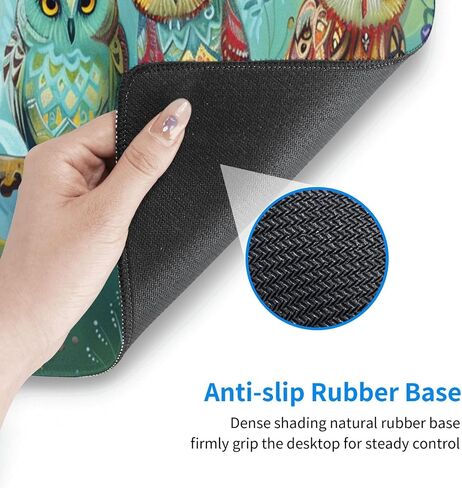Large Gaming Mouse Pad – XL 31.5x11.8 Inch Non-Slip Surface, Mousepad for Gaming & Office Use, Durable Stitched Edges, Perfect for Mouse, Keyboard, and Desktop (Enchanted Owls Perch) in Saudi Arabia