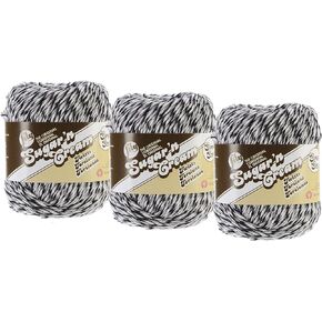Bulk Buy: Lily Sugar 'n Cream Super Size 100% Cotton Yarn (3-Packs) ~ Ombres, Scents, Stripes, Twists (Overcast Twists SS #22042)3