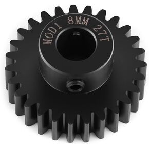 الصلب mod1 تروس المحرك pinion 8mm 16t 17t 18t 19t 21t 24t 26t 27t 29t لـ 1/5 X-Maxx RC Model Car Buggy Truck Parts (16t)