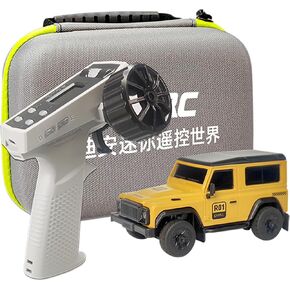 LDARC 1:64 Scale Mini RC Truck RTR RC Rock Crawler 2.4GHZ Hobby Grade Remote Control Car Model Vehicle RC Buggy (R01-Yellow)