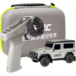 Ldarc 1:64 مقياس Mini RC Truck RTR RC Rock Rock Crawler 2.4GHz HOPBY GRADE REMOTE CONTRY MODEL MODEL RC BUGGY (R01-Silver)