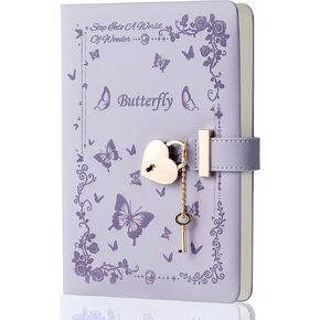 Diary with Lock and Key for Girls Ages 8-12 Journal with Lock for Teen Girls 224 Pages Heart-Shaped Locked Journal for Women, Pink