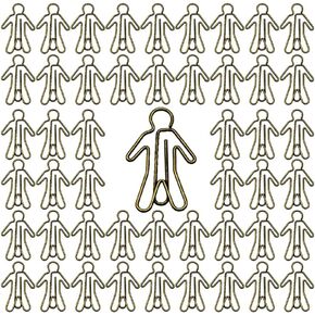 مقطع الورق ، jruizhp 50pcs paperclip paperclip مرجعية لطيفة في مقاطع الإشارة إلى مكتب التذاكر ، لتوثيق الوثائق في كتاب العلامة المكتب المنزل اللوازم المدرسية (الناس)