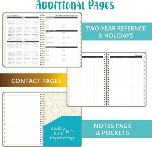 2025 Planner - 2025 Weekly Monthly Planner from January 2025 - December 2025, Planner 2025 with 12 Monthly Tabs, 6.25" x 8.5", Black in Saudi Arabia