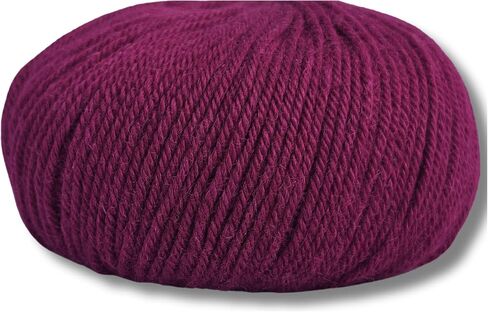100% Baby Alpaca Yarn for Knitting & Crocheting - Set of 3 Skeins of Premium Yarn DK - Lightweight, Hypoallergenic & Thermal Peru Made - Ideal for Delicate Projects (Boysenberry - RE058) in Saudi Arabia