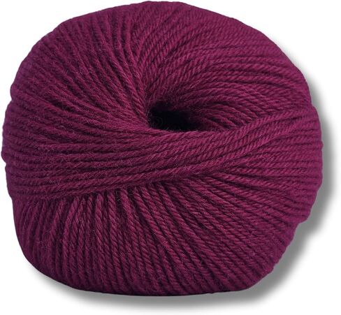 100% Baby Alpaca Yarn for Knitting & Crocheting - Set of 3 Skeins of Premium Yarn DK - Lightweight, Hypoallergenic & Thermal Peru Made - Ideal for Delicate Projects (Boysenberry - RE058) in Saudi Arabia