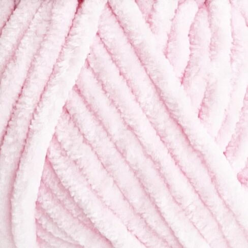 Velvonia - 100g / 131yds - Micropolyester Bulky Weight Yarn - Soft Velvet Yarn for Crocheting and Knitting - Chenille Fluffy Baby Blanket, Amigurumi Yarn (1814 - Pink - 3, 3 Skeins) in Saudi Arabia