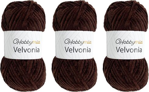 Velvonia - 100g / 131yds - Micropolyester Bulky Weight Yarn - Soft Velvet Yarn for Crocheting and Knitting - Chenille Fluffy Baby Blanket, Amigurumi Yarn (1814 - Pink - 3, 3 Skeins) in Saudi Arabia