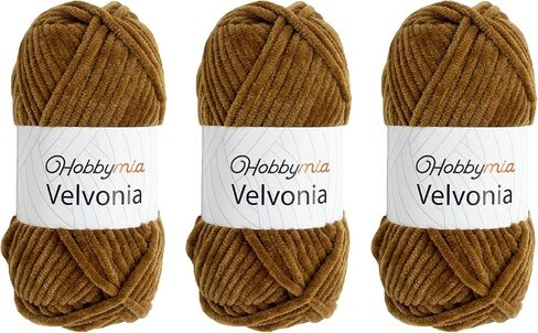 Velvonia - 100g / 131yds - Micropolyester Bulky Weight Yarn - Soft Velvet Yarn for Crocheting and Knitting - Chenille Fluffy Baby Blanket, Amigurumi Yarn (1814 - Pink - 3, 3 Skeins) in Saudi Arabia