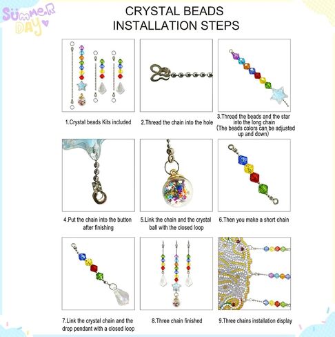 Eimilaly Crystal Suncatcher Ice Wolf Hanging Ornaments Diamond Painting for Adults, Diamond Art Wind Chimes Kit for Room, Garden, Festival Decor in Saudi Arabia