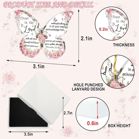 علامة اقتباس ملهمة ديكور زينة عيد الميلاد - اقتباس التخرج خلفك، كل لوحة ذكرياتك - هدايا عيد الميلاد للنساء - تذكار علامة أكريليك على شكل فراشة in Kuwait