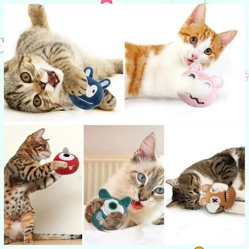 لعبة Catnip للعب والمضغ ، ألوان متنوعة (3 عبوات) in Saudi Arabia