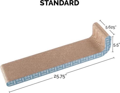 Furhaven 2-Pack Scratching Boards w/ Catnip & Wall-Mounting Hooks for Indoor Cats, Reversible - Wall-Mounted Corrugated Cat Scratchers - Gray/White Print, Standard/2-Pack in Kuwait