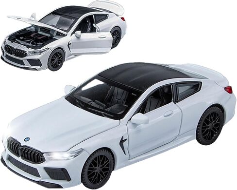 Toy Cars Compatible for BMW M8 Model Car Toys Car 1/32 Metal Collect car with Light and Sound Pull Back for Boys Children Age 3 + Year Old Festival Gift(Black) in Saudi Arabia