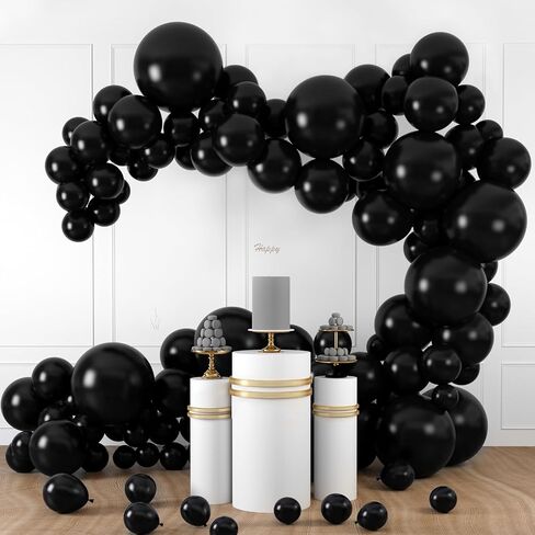 LovesTown 150PCS Metallic Gold Balloons, Different Sizes 18 12 10 5 Inches Latex Balloons Garland with Ribbon for Birthday Wedding Graduation Holiday Decoration in Kuwait