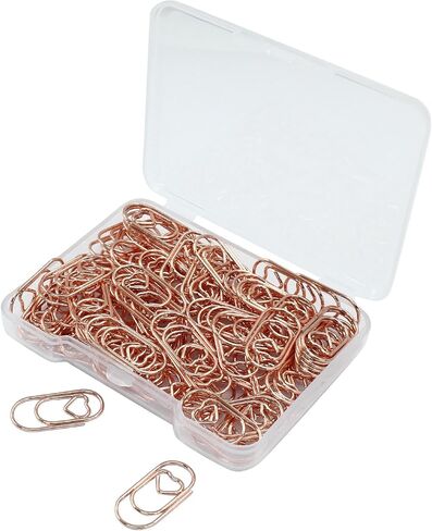 100pcs مقاطع ورقية على شكل قلب ، وركبات الورق الذهب الورقية مشبك الورق اللطيف ، ومقاطع ورقية صغيرة لطيفة للمكتب ، والمدرسة ، والمنزل ، والمكتب القصص المكتبية مزينة in Kuwait