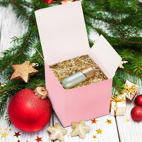 Jucoan 100 Pack White Paper Gift Boxes with Lids, 4 x 4 x 4 Inch Gift Wrapping Box Party Favor Box Goodies Treat Boxes Candy Box for Thanksgiving Day Christmas Wedding, Bridesmaids Proposal, Birthday, Baby Shower in Saudi Arabia