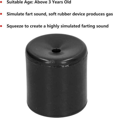 Fart Blaster, Rubber Farting Machine Fart Gun Blaster Fart Toy for Friends Playing (Black) in Kuwait