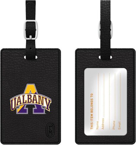 OTM Essentials San Diego State University Faux Leather Luggage Tag, Durable Travel Accessories with Adjustable Strap and ID Card, Classic in Saudi Arabia