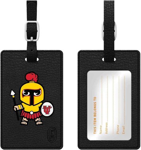 OTM Essentials San Diego State University Faux Leather Luggage Tag, Durable Travel Accessories with Adjustable Strap and ID Card, Classic in Saudi Arabia