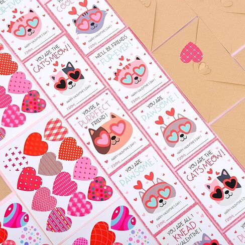 Valentines Cards for Kids Classroom - 48 Pack Soccer Valentines Day Class Exchange Greeting Cards with Envelopes & Heart Stickers, 4.3 * 4.3 inch in Saudi Arabia