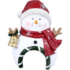Christmas Aquarium Decoration, Festive resins Ornaments for Fish, to and Safe, Multipurpose Home Office Decor, Brings Joyful Ambient, and Long (Christmas Snowman)
