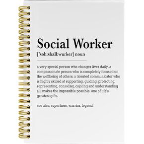 Knibeo Friends Definition Notebook Journal - Friend Gifts, Friendship Gifts for Women Men, Best Friend Journal for Women, 5.5×8.3 Lined Paper Spiral Bound Notebook with 164 Pages