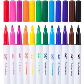 Mr. Pen- Dry Erase Markers, 12 Pack, Assorted Colors, White Board Markers Dry Erase, Whiteboard Markers, Dry Erase Markers for Kids, Dry Erase Markers Fine Tip, Dry Erase Pens, Dry Erase Board Markers