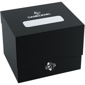Gamegenic Side Holder 100+ XL Casual Deck Box | Double-Sleeved Card Storage with Flex Card Divider | Premium Card Protector | Cobra Neck Technology | Holds up to 100 Cards | Black Color | Made