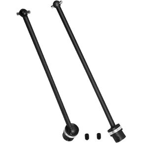 RC Center Drive Shaft CVD Upgrades Part for 1/8 Kraton 6s,Steel #45 Center Driveshaft Axles Hops Up,2PCS,Black