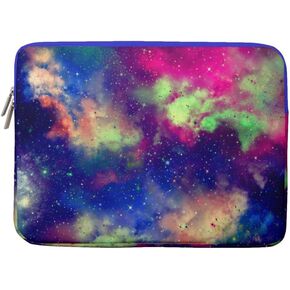 Galaxy Space Laptop Bag 13-14 inch Laptop Sleeve, Soft Velour Padded Case, MacBook Case Sleeve Fitted with Compatible with MacBook Air Pro 13.3 inch 14 inch, Computer Sleeve Fitted with Dell,HP
