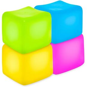 4pcs الإجهاد Cube Toys for Party Favors ، ألعاب التململ اسفنجي لإغاثة القلق ، والمكعب الحسي البطيء للارتفاع البطيء لجوائز الفصول الدراسية ، ألعاب مكعبات الإجهاد الناعمة للطلاب للطلاب البالغين