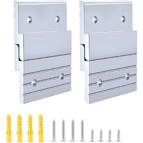 French Cleat Picture Hanger Interlocking Wall Mounting Bracket 2 Pairs Heavy Duty Aluminum Z Clips for Hanging Mirrors,Picture,Shelf,Whiteboard,Art,Frames,Wall Painting (4 inches)