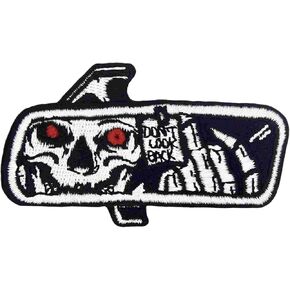 Don't Look Back Patch Embroidered Applique Badge Iron On Sew On Emblem