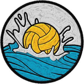 Water Polo Patch Embroidered Iron on Patches for Clothes Backpacks Bags Jeans Jackets Size 3" ID45095