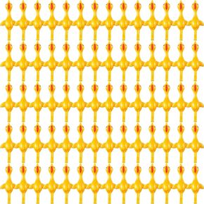 Sumind 100 Pack Slingshot Chicken Rubber Chicken Flick Chicken Flying Chicken Flingers Stretchy Funny Christmas,Easter Chicks Party Activity for Children (Yellow)