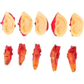 Toyvian 10 PCS Props Props Scary Creepy Prank Toys Decoritations Complision
