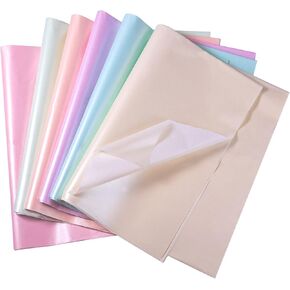 KINBOM 30 Sheets 19.7x13.8 Inch Tissue Papers, 6 Metallic Color Tissue Paper Pearlescent Shimmer Paper Wrapping Tissue Paper Bulk for Holiday Birthday Party Decoration Wedding