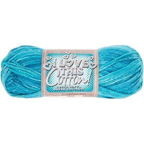 I Love This Yarn 4 - Medium Yarn for Crocheting & Knitting – Soft Yarn Skein – 153 Yards of Cotton Yarn for Crocheting Blankets, Hats, & More – Craft Supplies for Handcrafting Accessories, Teal