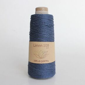 Lotus Yarns 100% Natural Linen Lace Weight Hand Knitting Crochet Yarn 100g/cone for Summer Fashion Garments Baby Clothes Soft and Cool 01