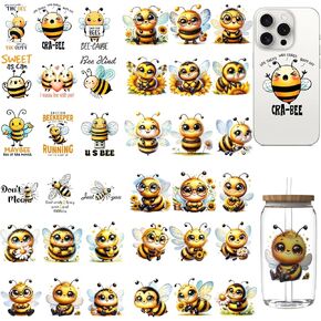 DORSBABY 36 sheets UV DTF cup wraps for 16OZ, UV DTF cup wrap was made up by Butterfly, widely be used on mugs, cups, iPhone,desk surfaces and so on